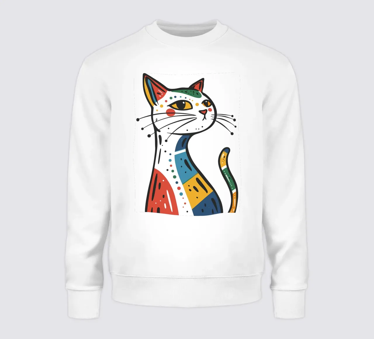 Multi Color Cat felpa da Damion Francis