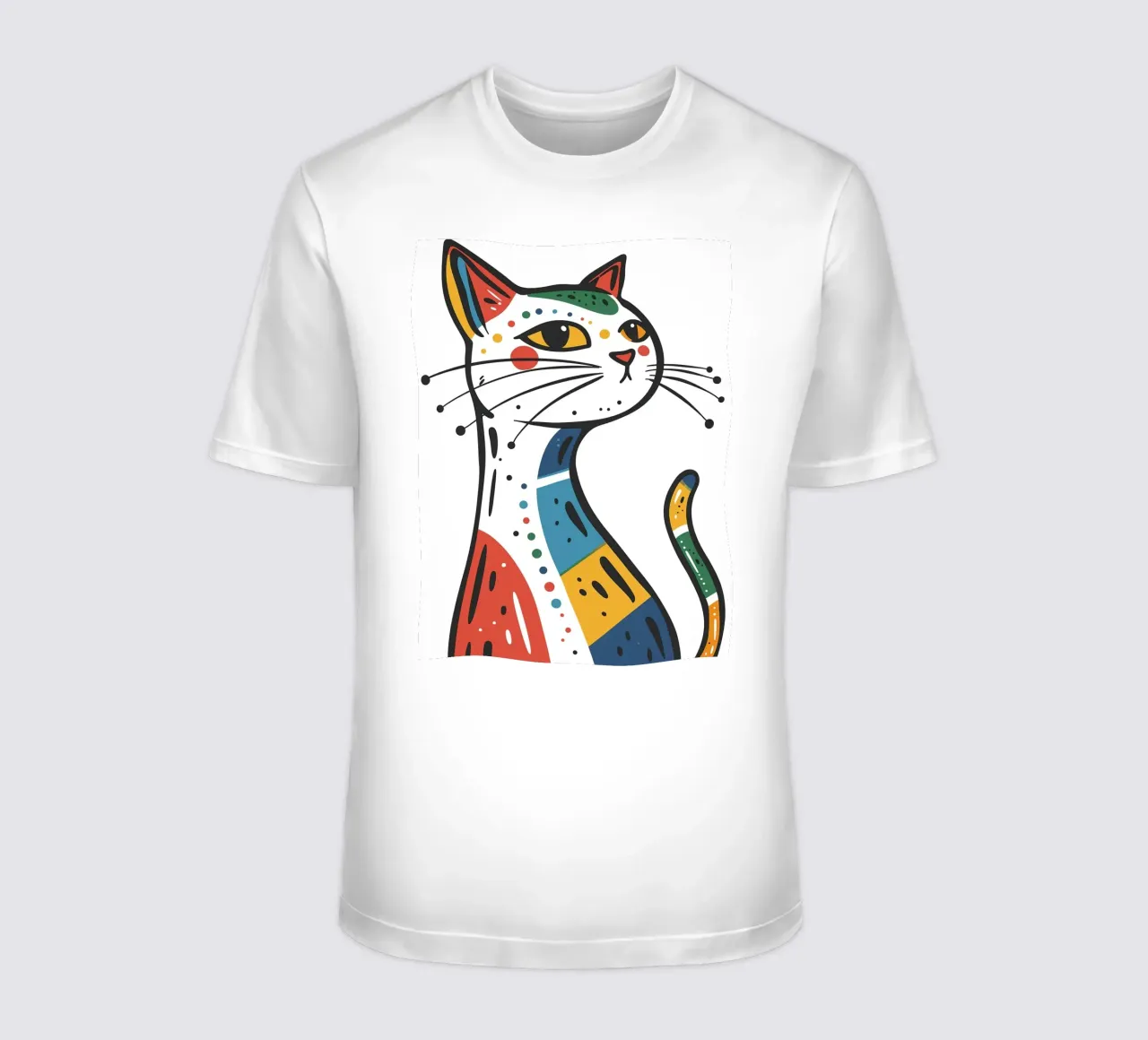 Multi Color Cat t-shirt da Damion Francis