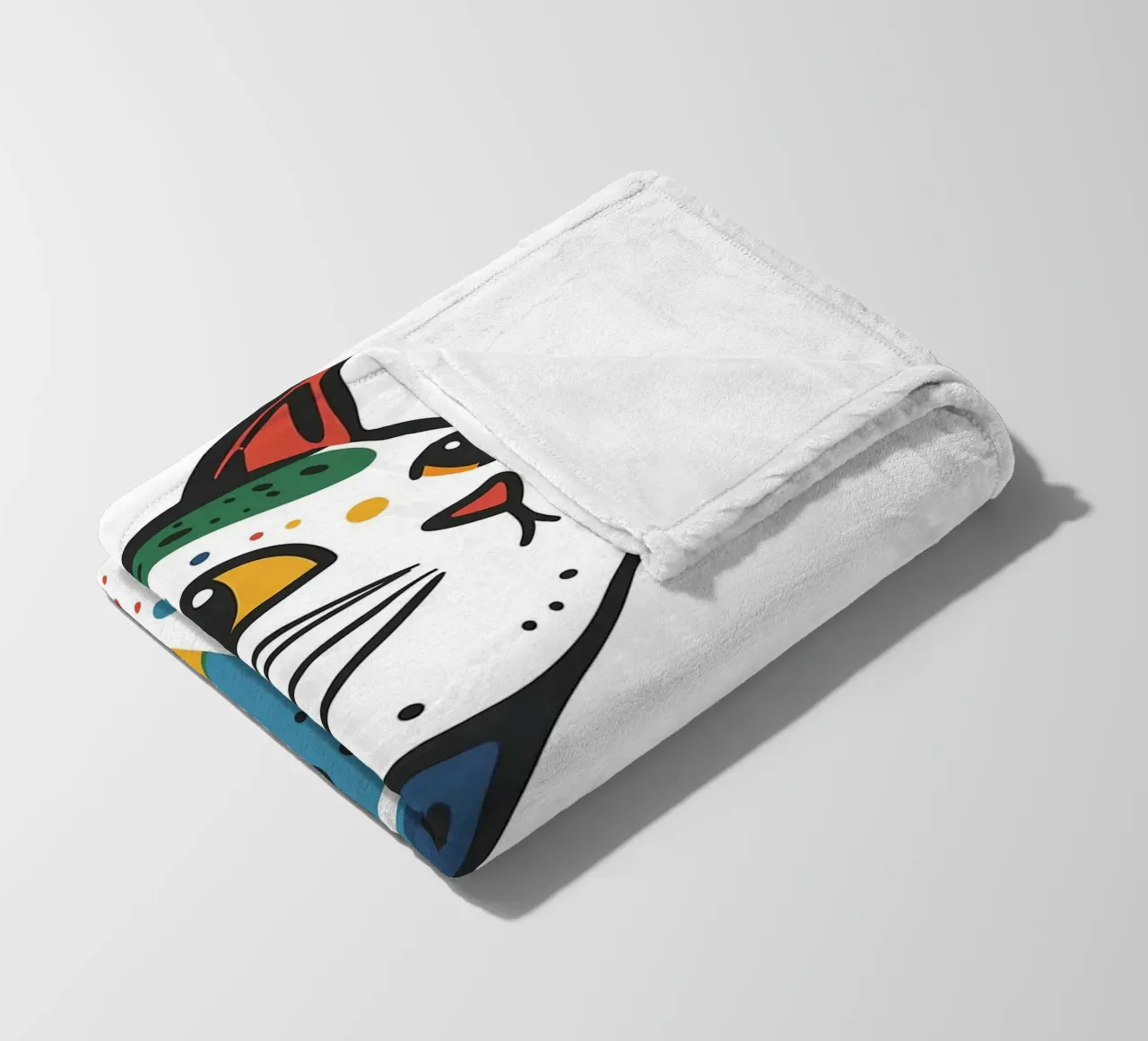 Multi Color Cat coperta in pile da Damion Francis