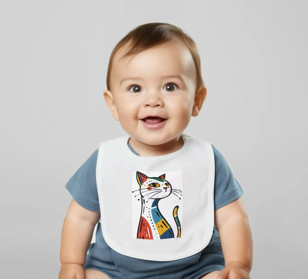 Multi Color Cat bavaglino da Damion Francis