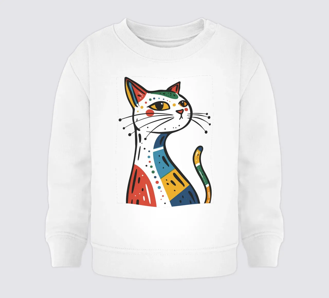 Multi Color Cat felpa neonato da Damion Francis