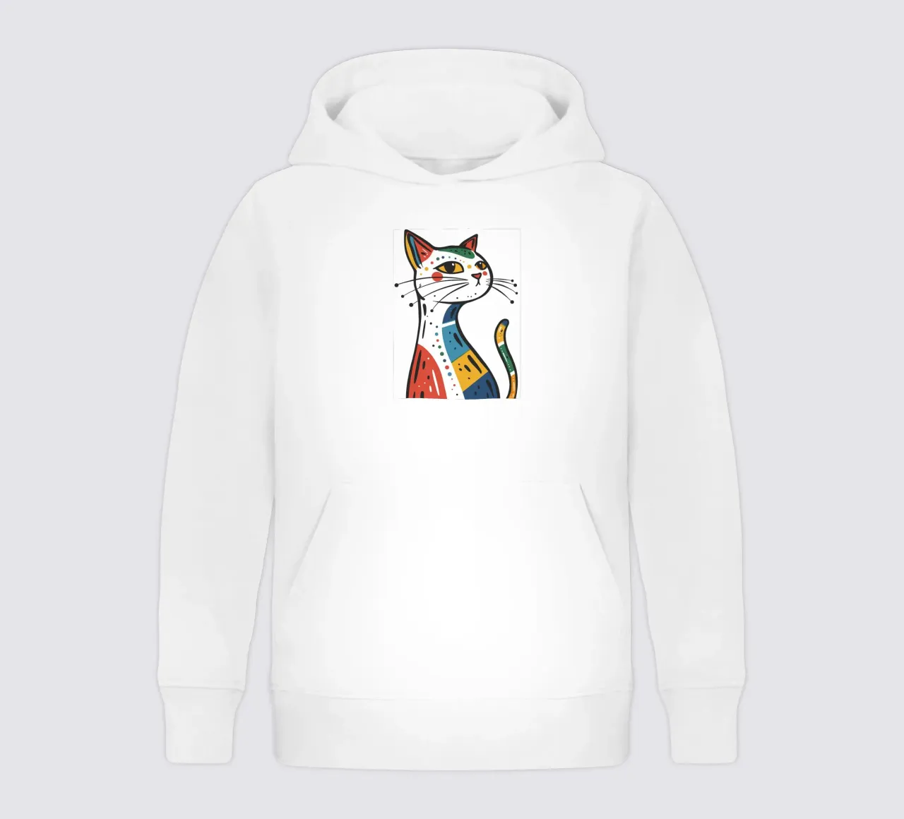 Multi Color Cat felpa bambino con cappuccio da Damion Francis