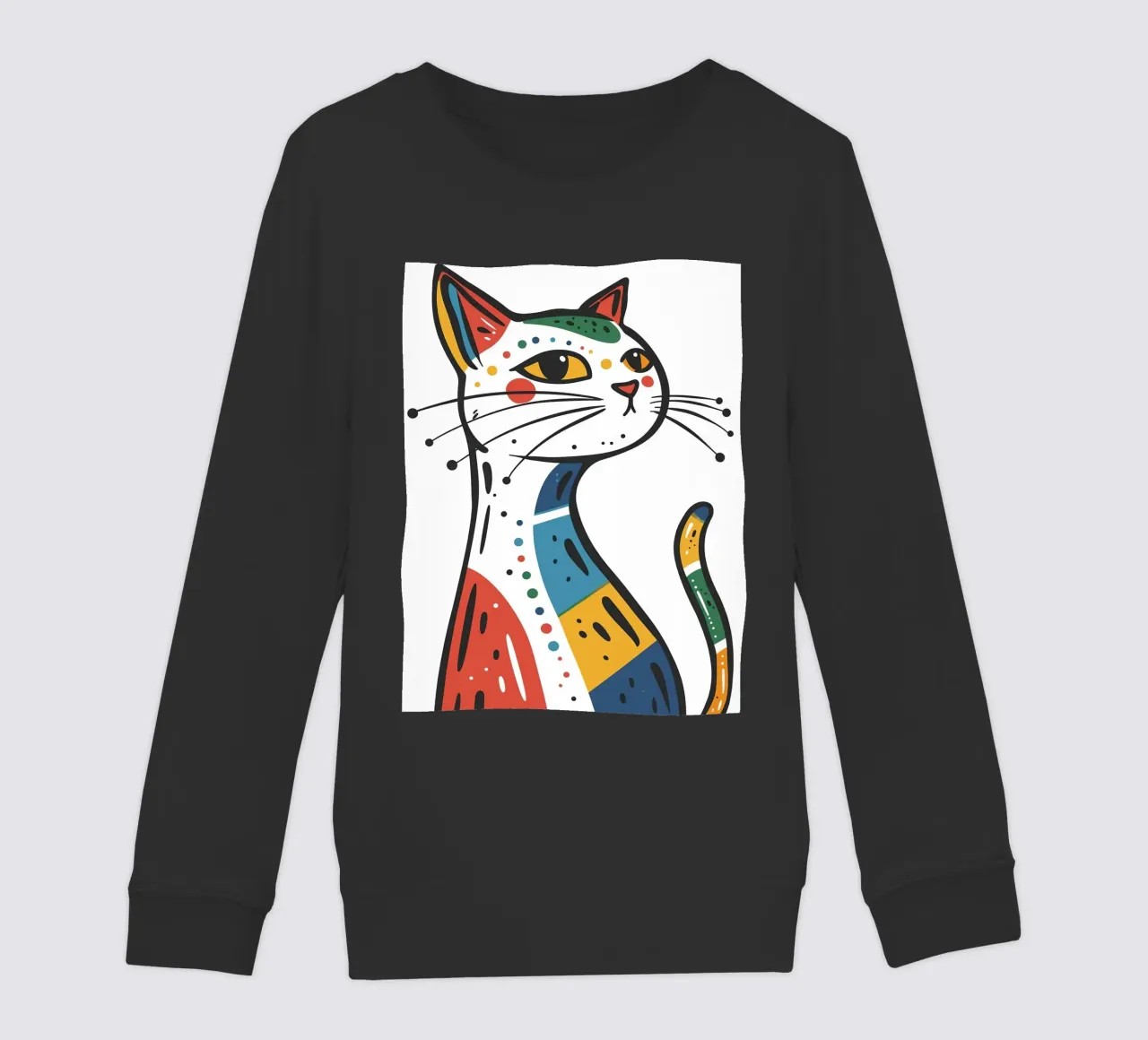 Multi Color Cat felpa bambino da Damion Francis