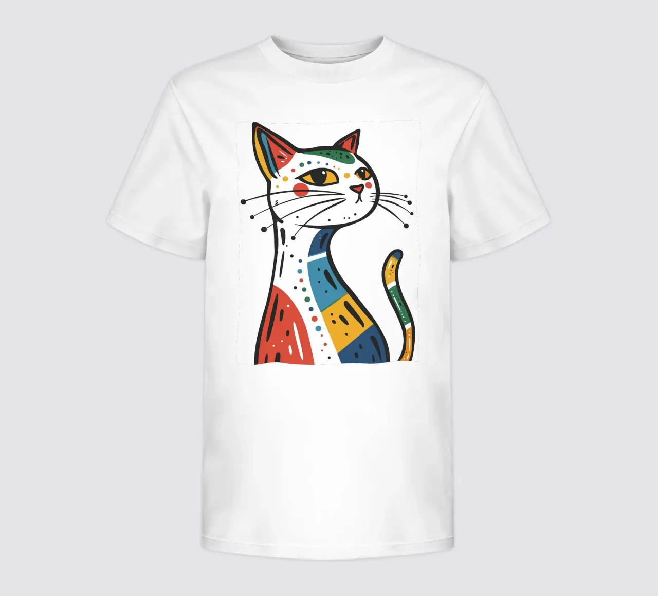 Multi Color Cat t-shirt bambini da Damion Francis
