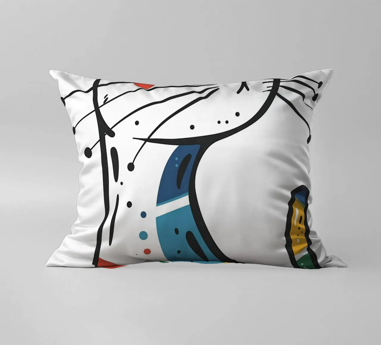 Multi Color Cat cuscino da Damion Francis