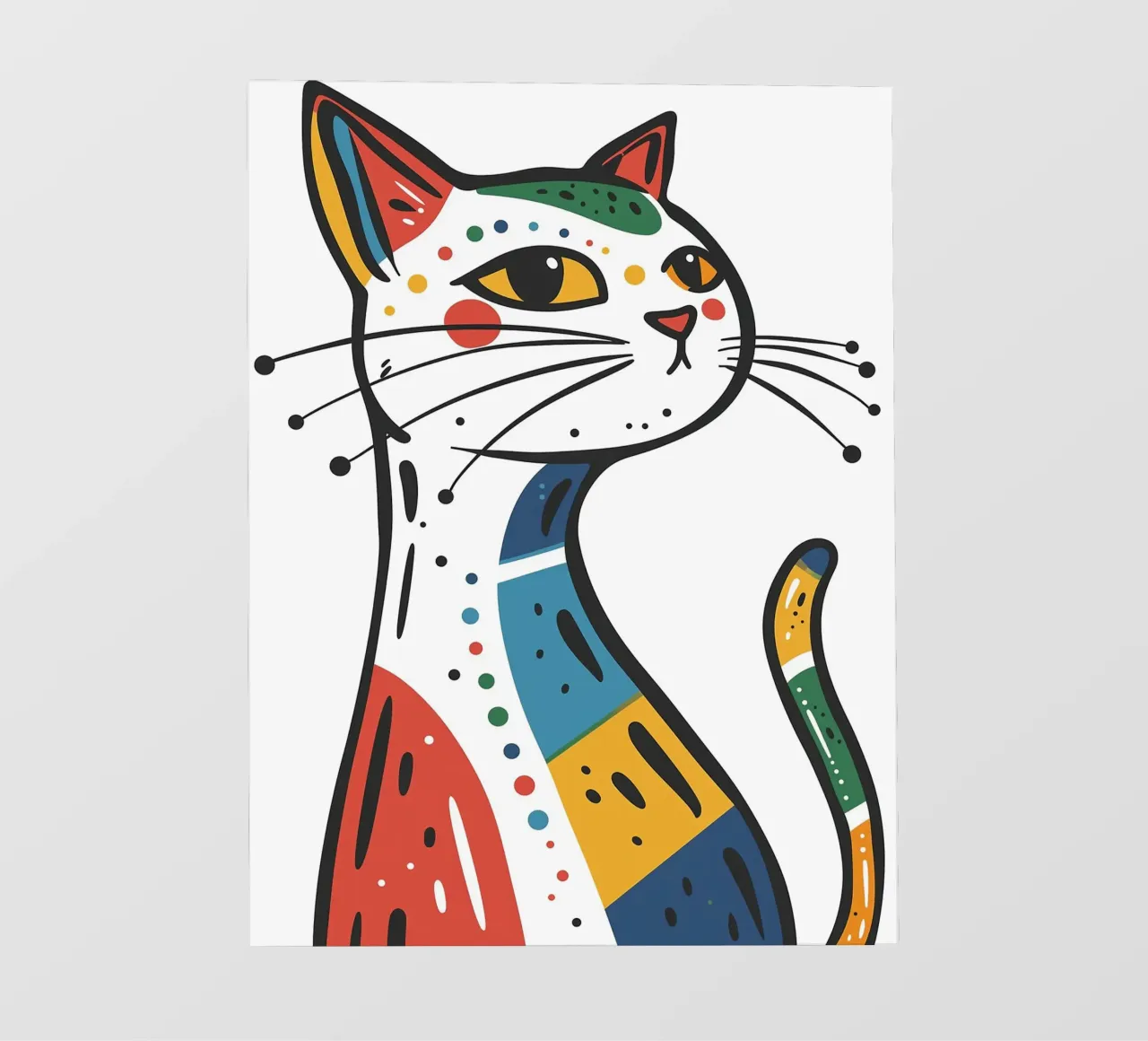 Multi Color Cat telo in pvc da Damion Francis