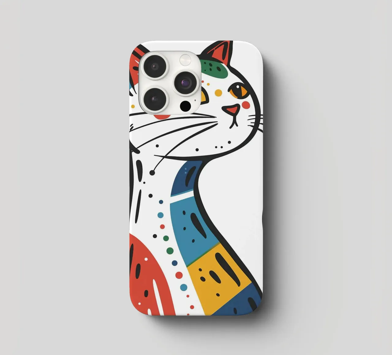 Multi Color Cat cover iphone da Damion Francis