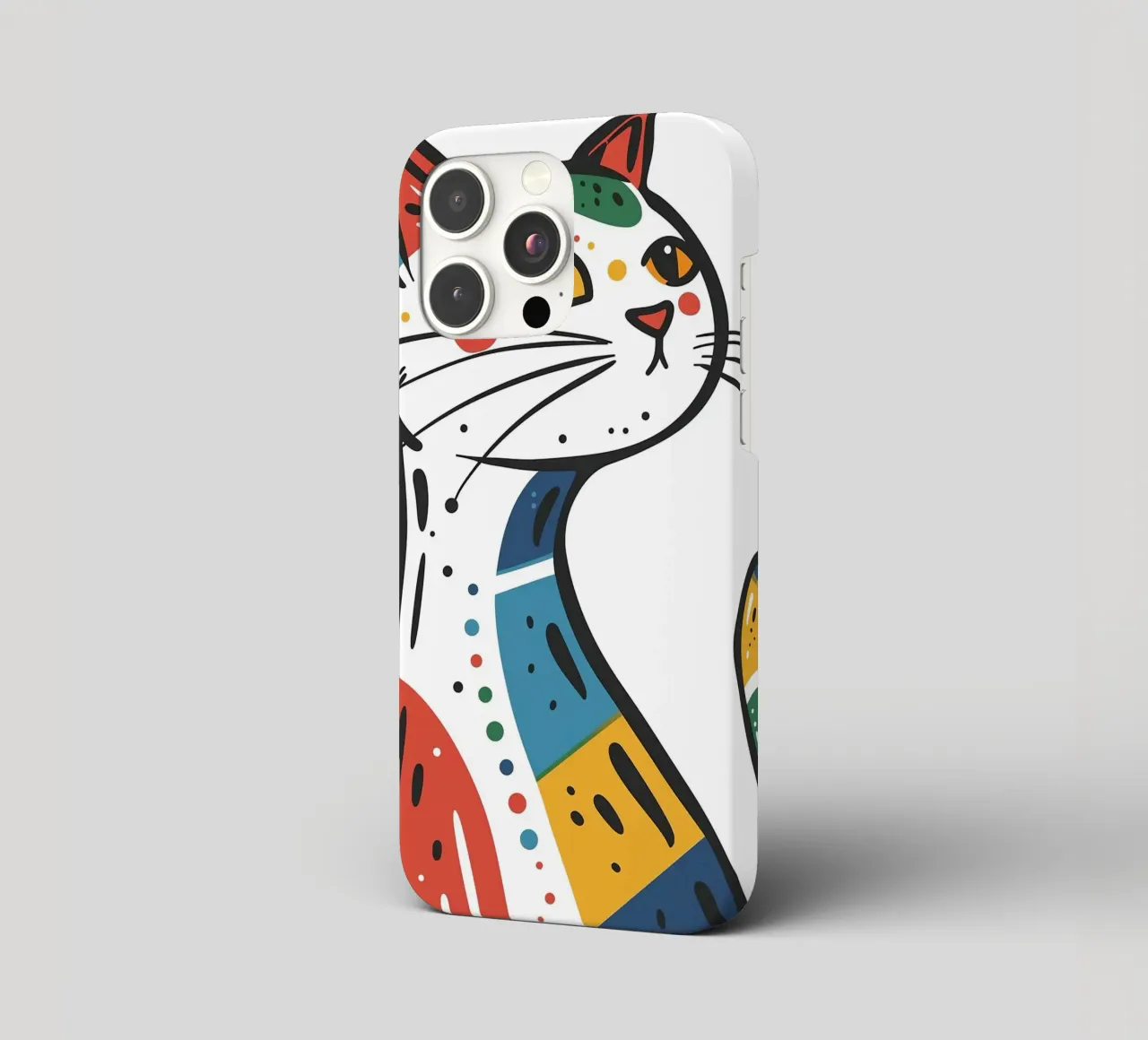Multi Color Cat cover iphone da Damion Francis