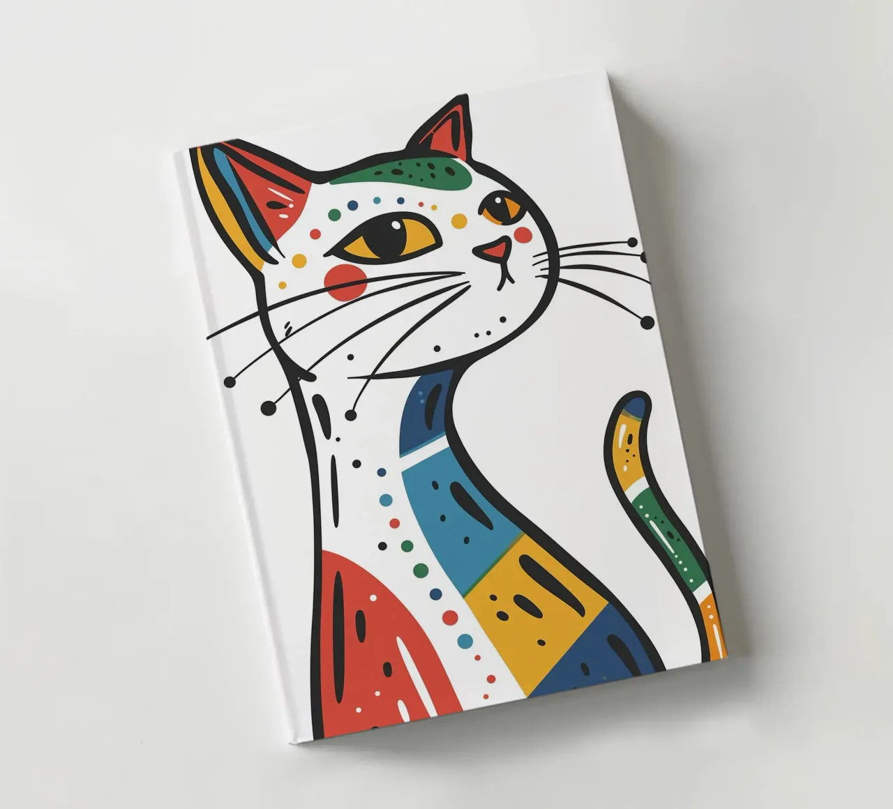 Multi Colour Cat notebook by Damion Francis