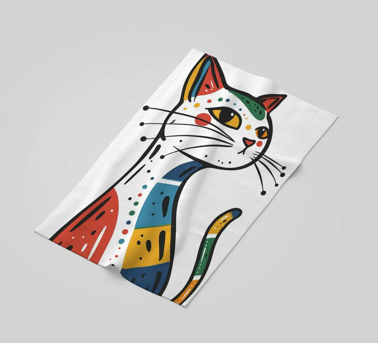 Multi Color Cat telo mare da Damion Francis