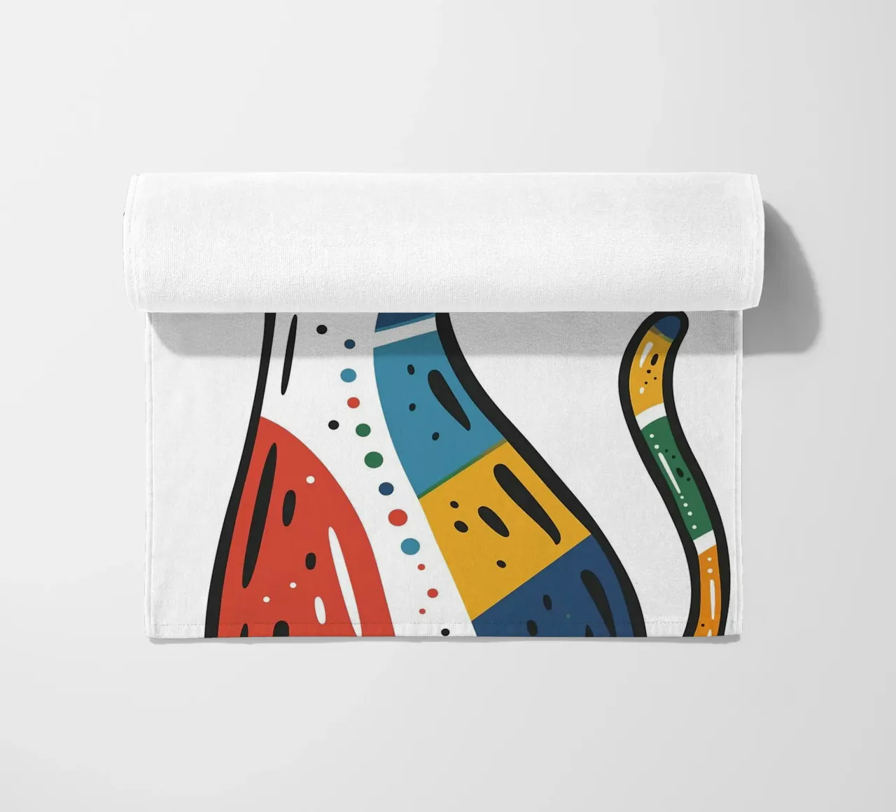 Multi Color Cat telo mare da Damion Francis