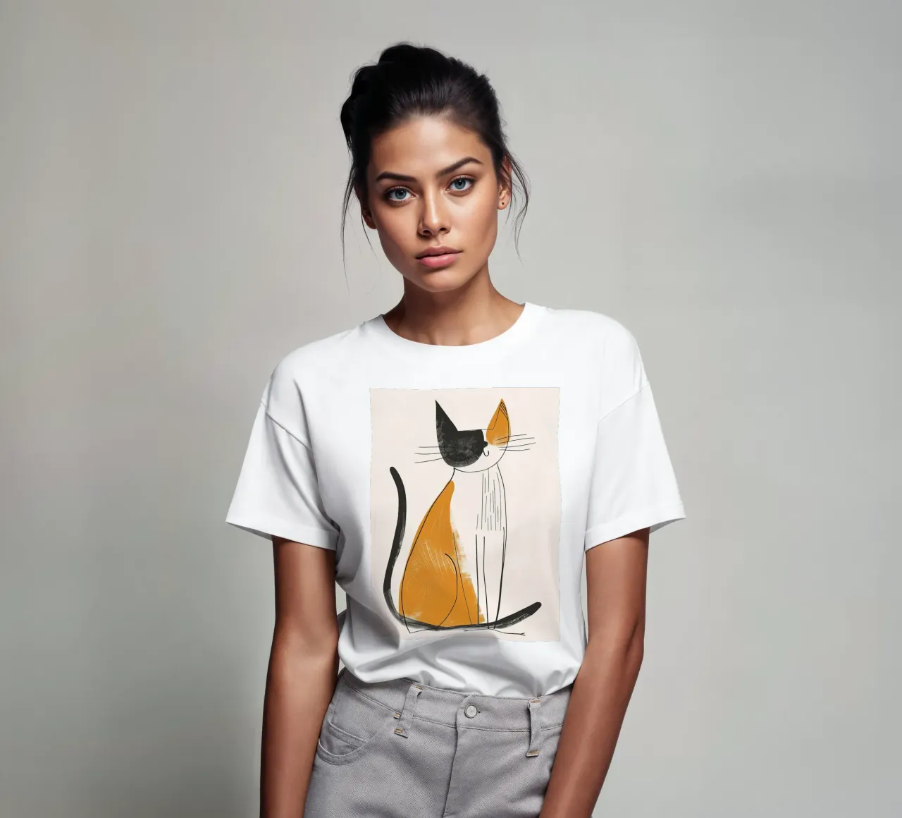 Fascino felino nostalgico t-shirt da Damion Francis
