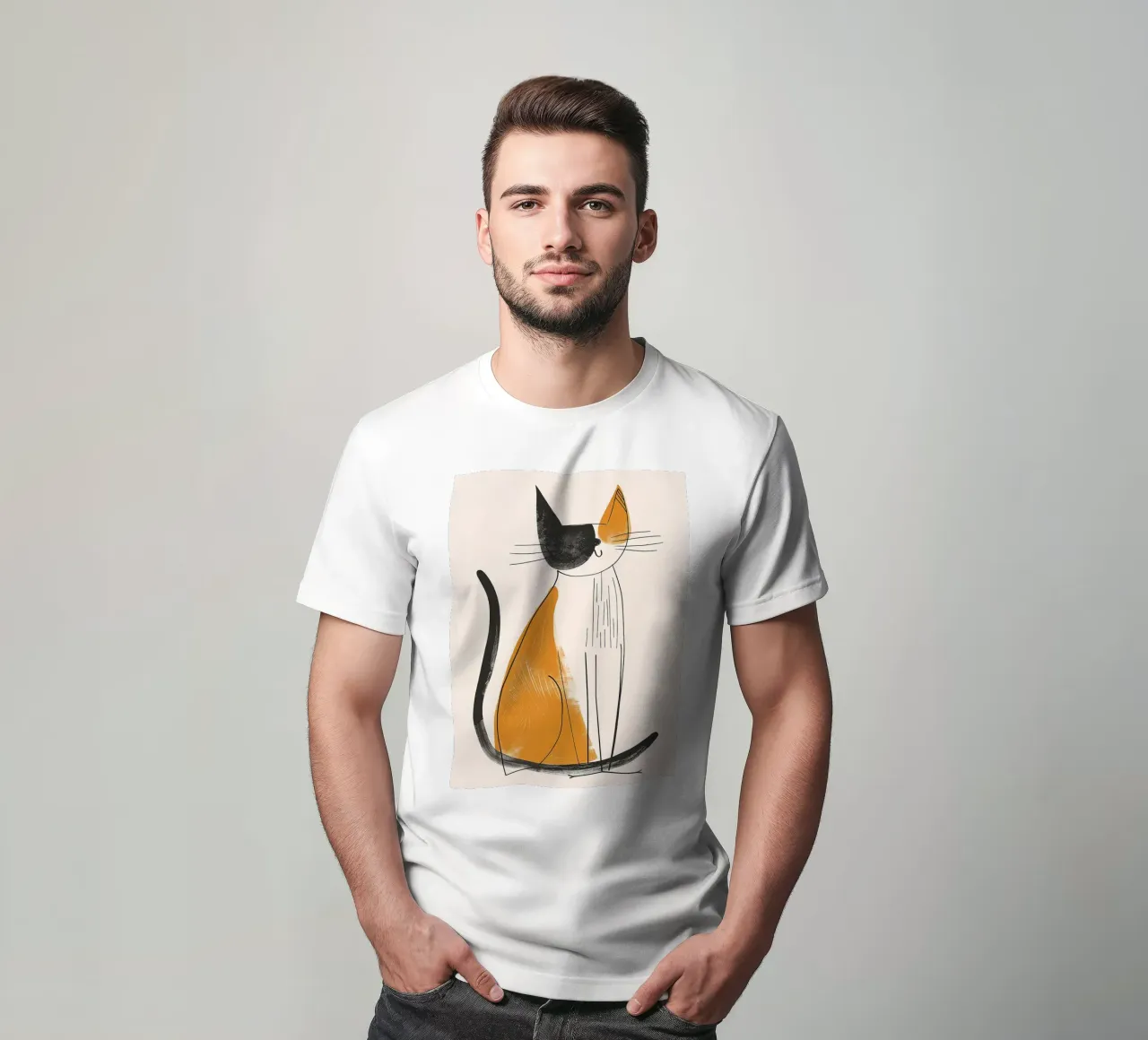 Fascino felino nostalgico t-shirt da Damion Francis