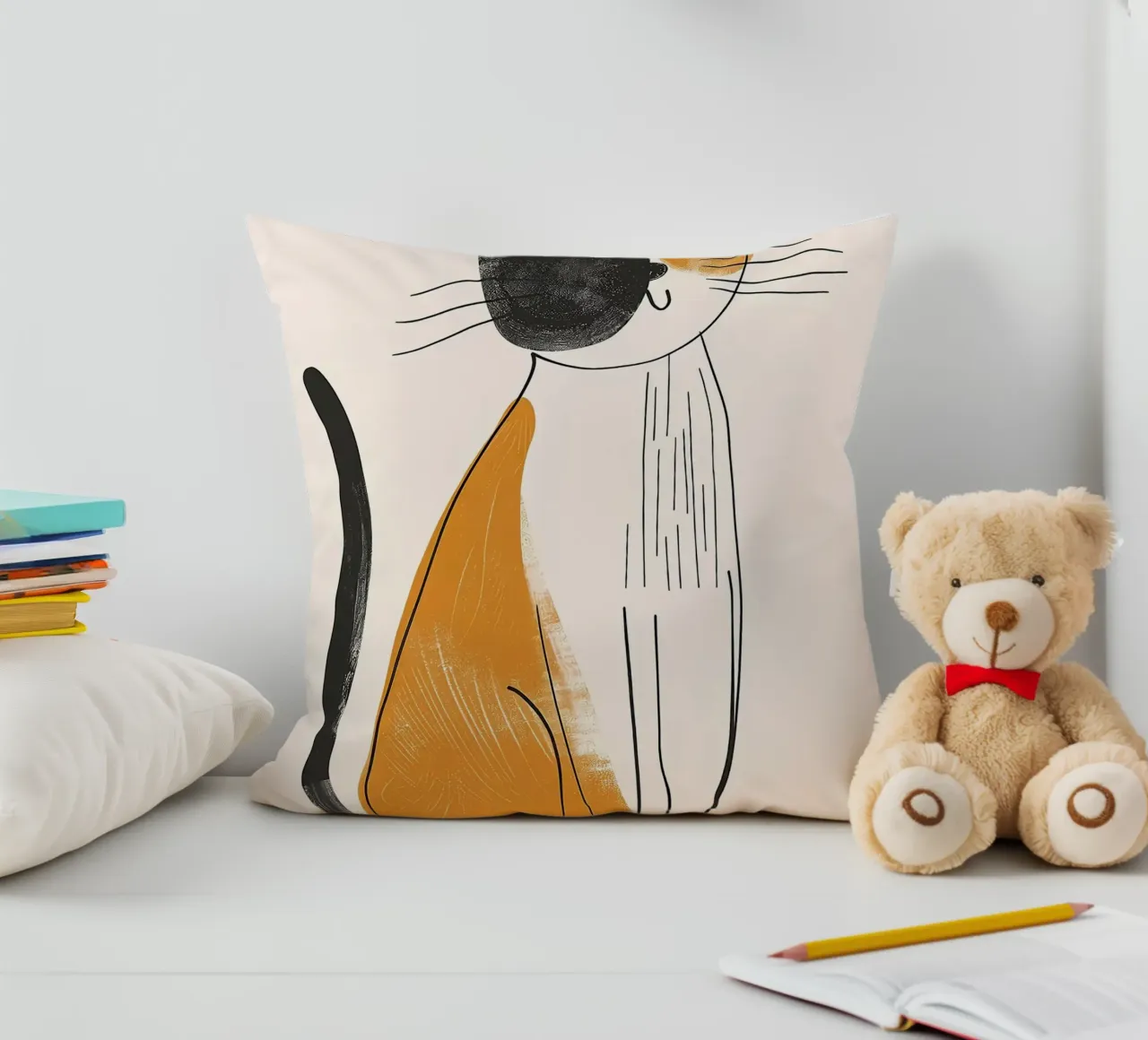 Fascino felino nostalgico cuscino da Damion Francis