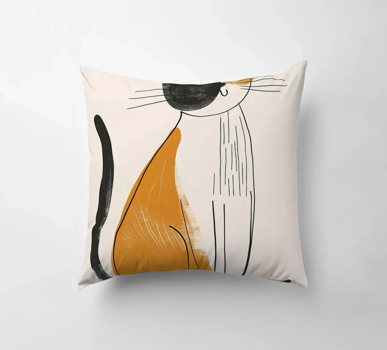 Fascino felino nostalgico cuscino da Damion Francis