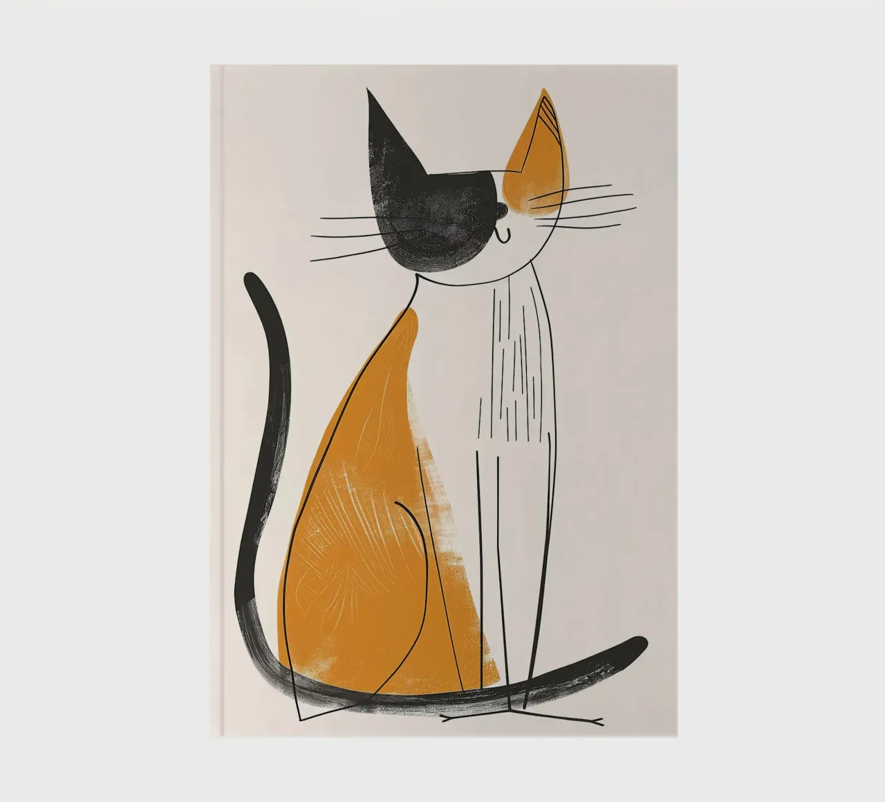 Nostalgic Feline Charm notebook by Damion Francis