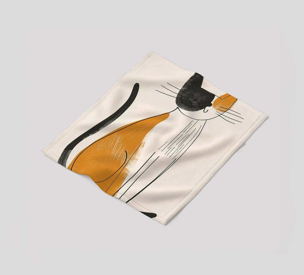 Fascino felino nostalgico coperta in pile da Damion Francis