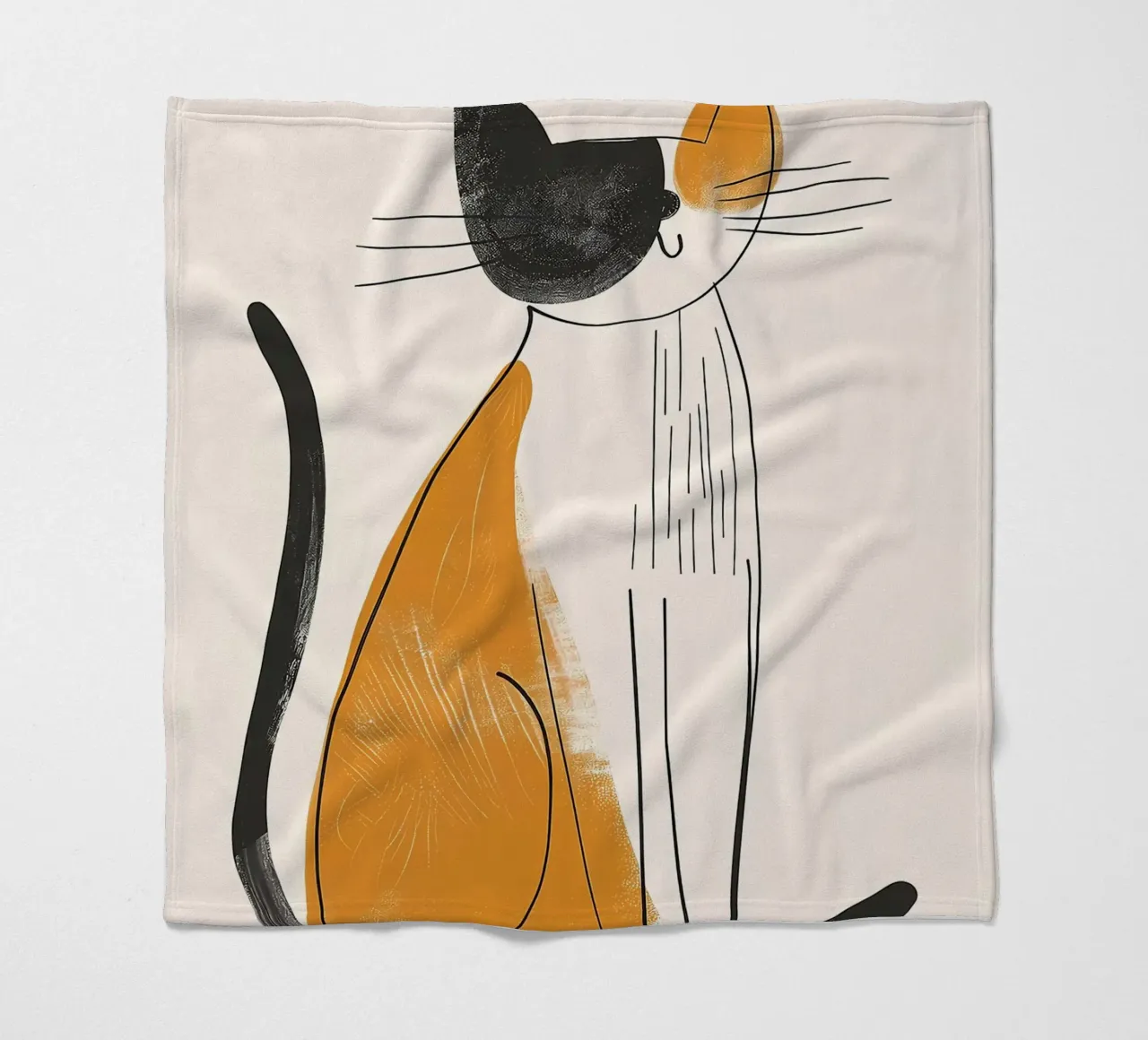 Fascino felino nostalgico coperta in pile da Damion Francis