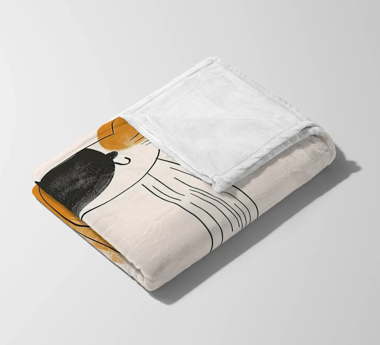 Fascino felino nostalgico coperta in pile da Damion Francis