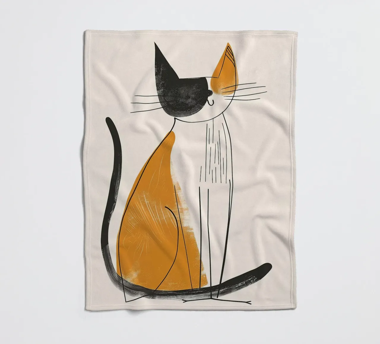 Fascino felino nostalgico coperta in pile da Damion Francis
