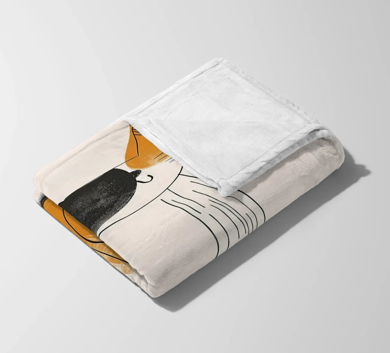 Fascino felino nostalgico coperta in pile da Damion Francis