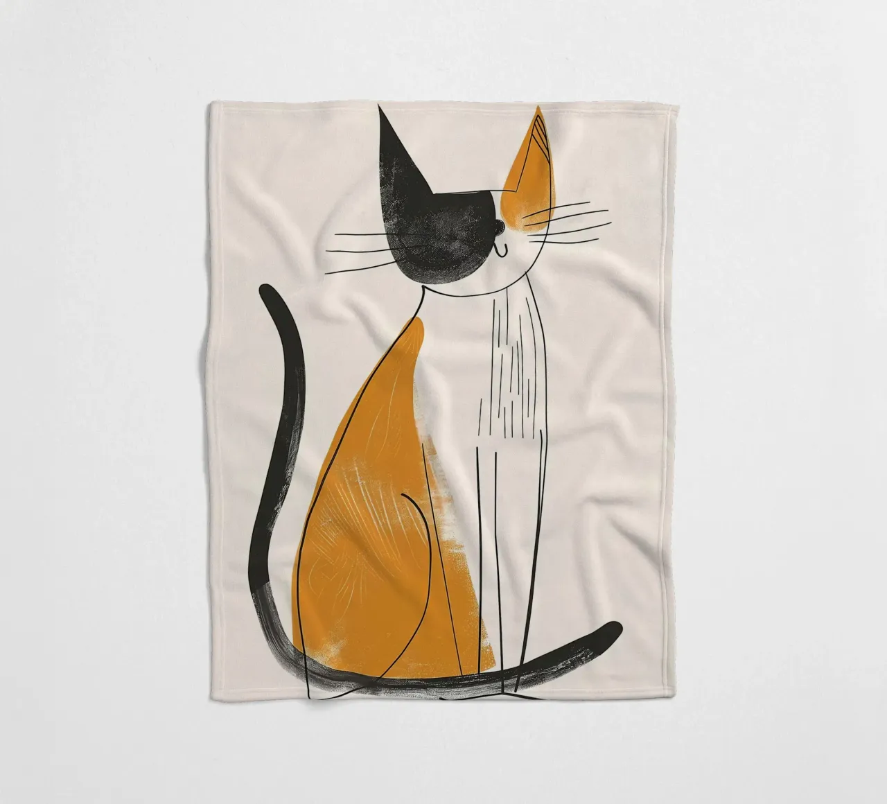 Fascino felino nostalgico coperta in pile da Damion Francis