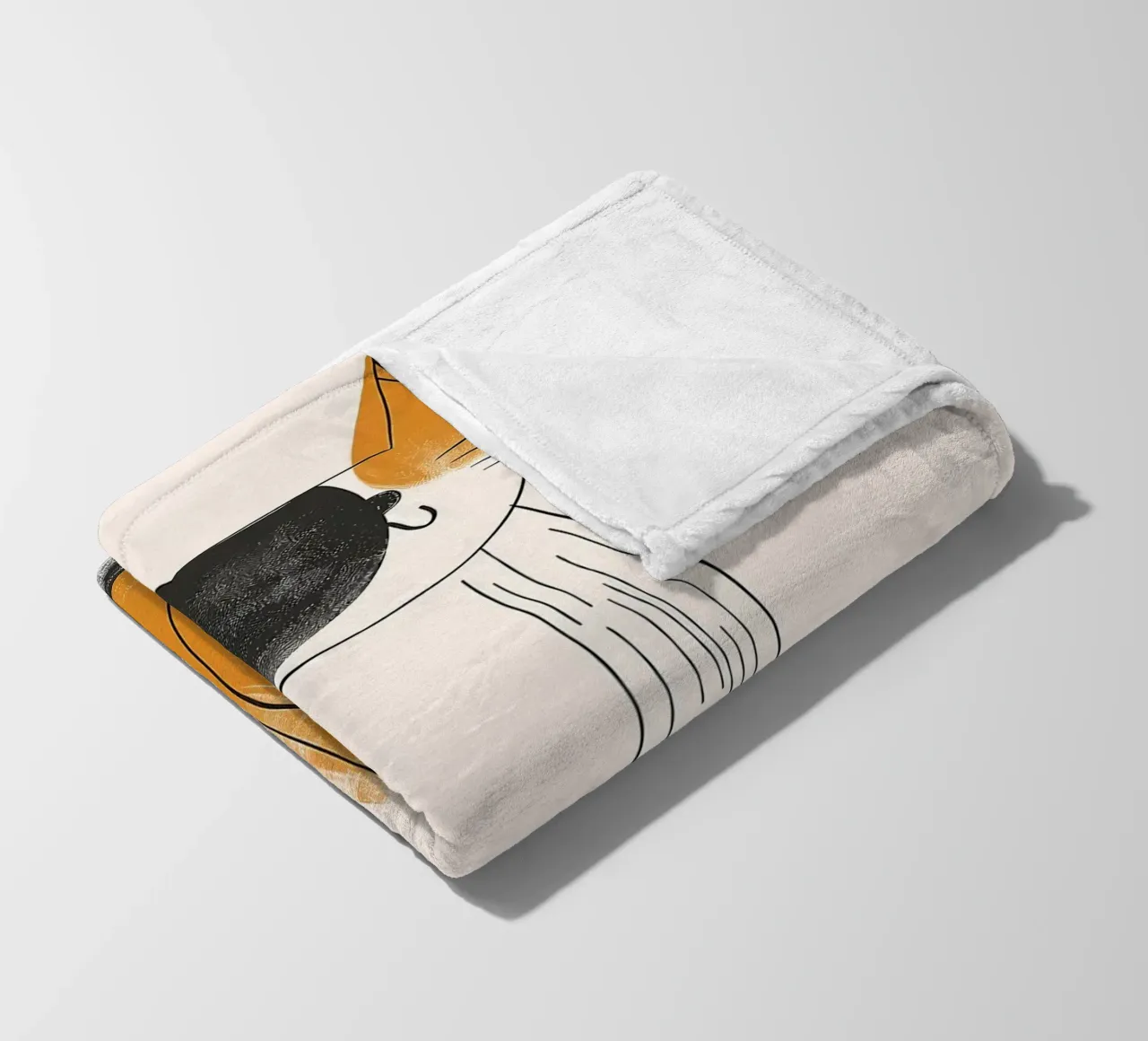 Fascino felino nostalgico coperta in pile da Damion Francis