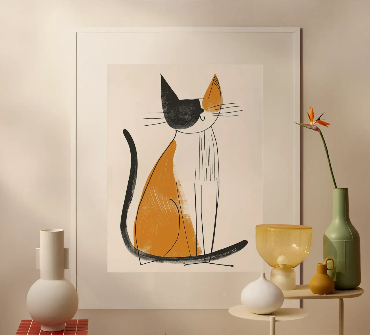 Fascino felino nostalgico carta hahnemühle da Damion Francis