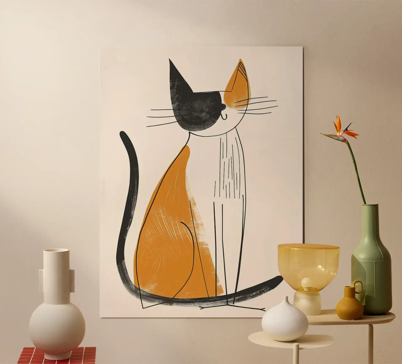 Fascino felino nostalgico carta hahnemühle da Damion Francis