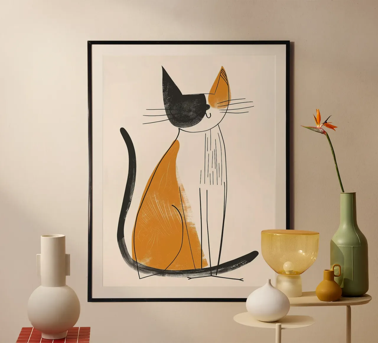 Fascino felino nostalgico carta hahnemühle da Damion Francis