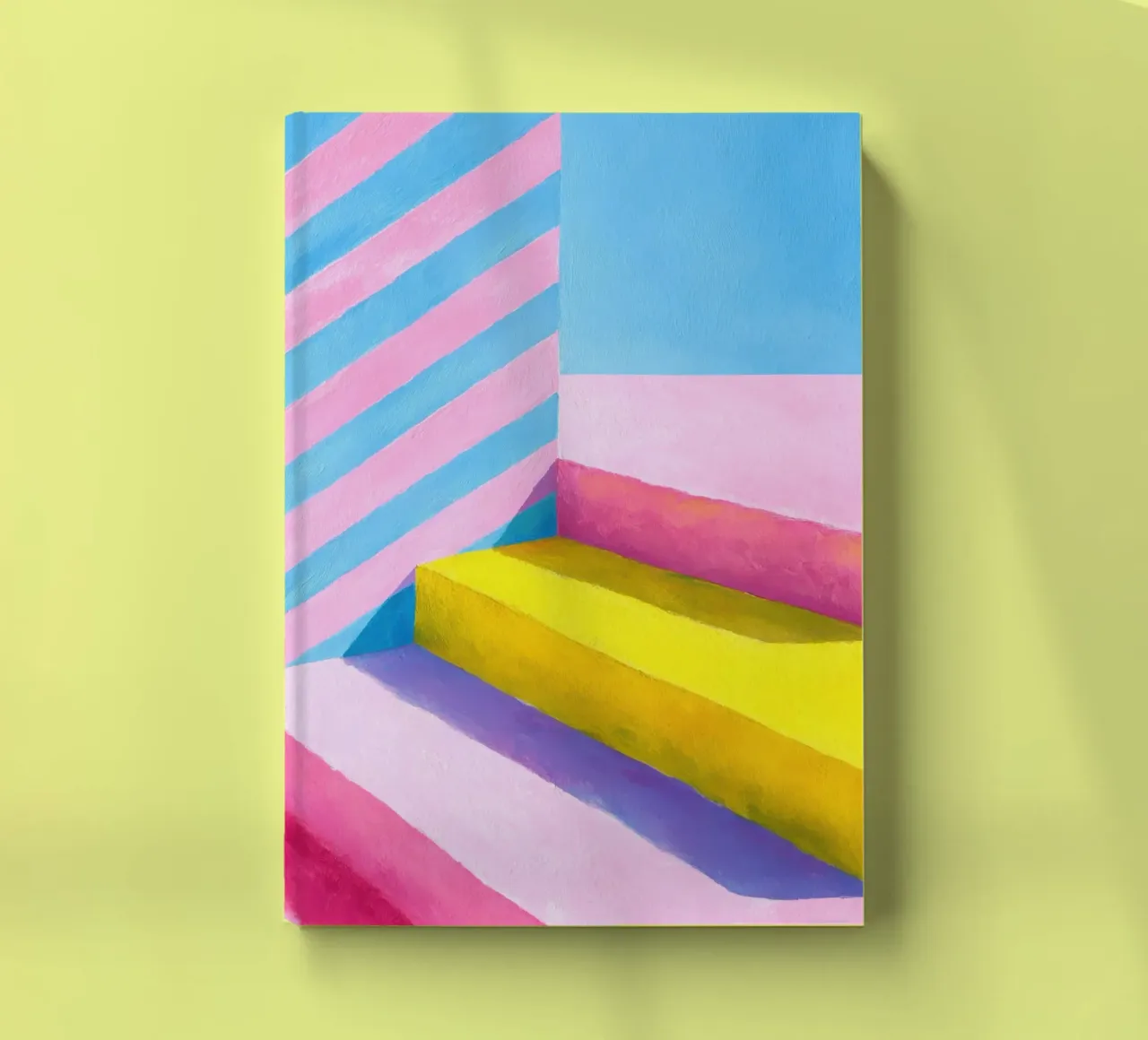 Illustrazione a guazzo di una scala minimalista diario da Nikis Art Studio