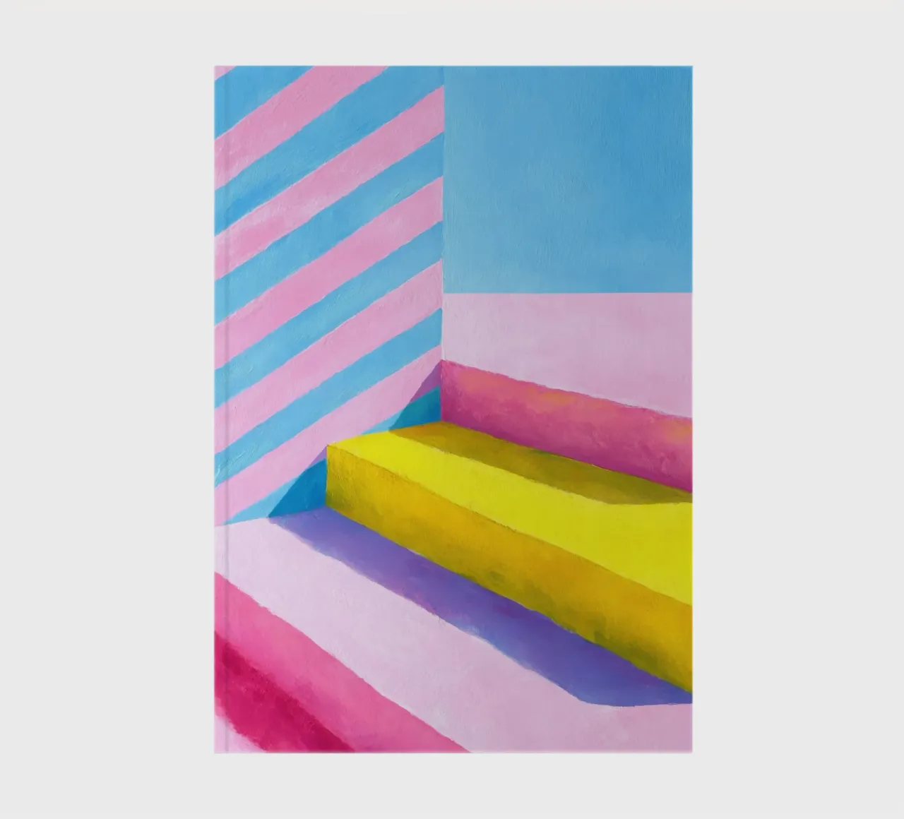 Illustrazione a guazzo di una scala minimalista diario da Nikis Art Studio