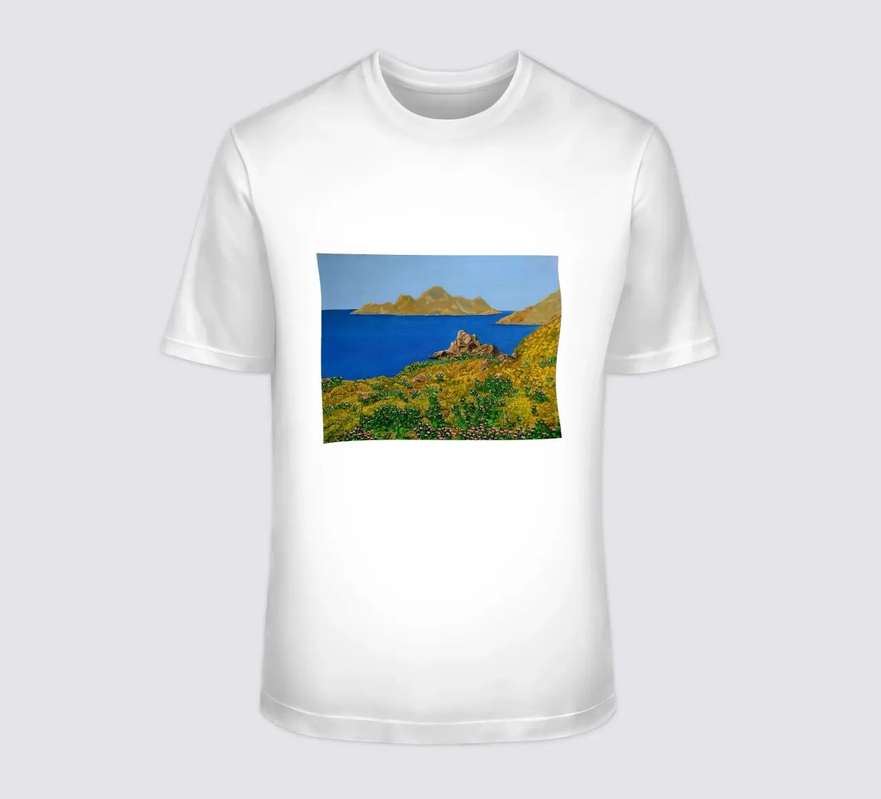 L'isola della bellezza. t-shirt da Thierry Vobmann Abstract painting