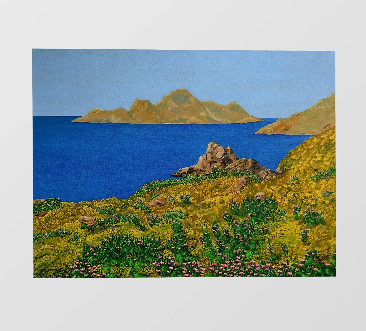 L'isola della bellezza. telo in pvc da Thierry Vobmann Abstract painting