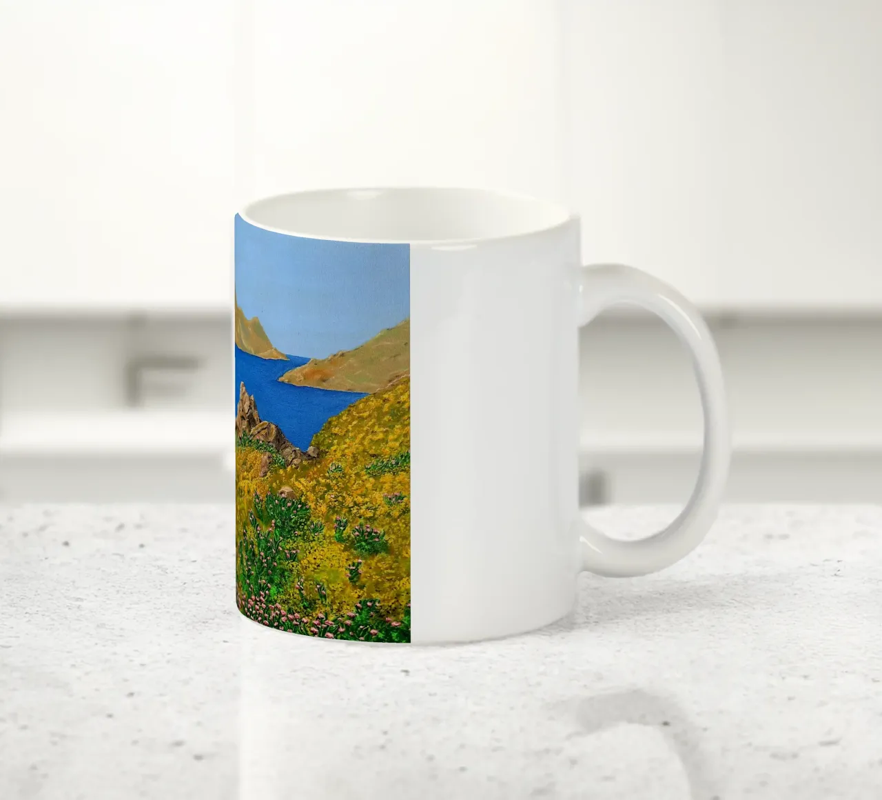 L'isola della bellezza. tazza in ceramica da Thierry Vobmann Abstract painting