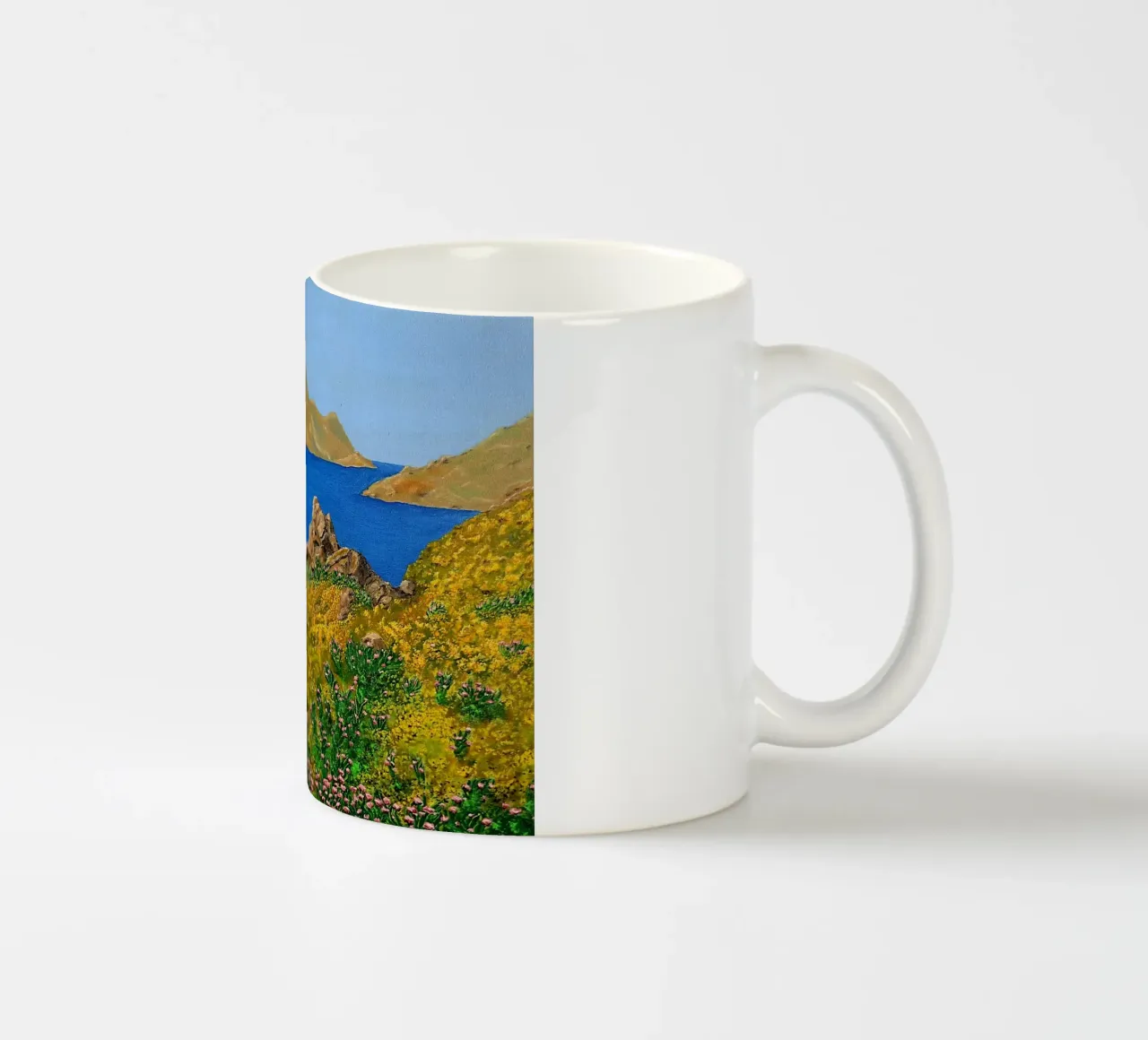 L'isola della bellezza. tazza in ceramica da Thierry Vobmann Abstract painting