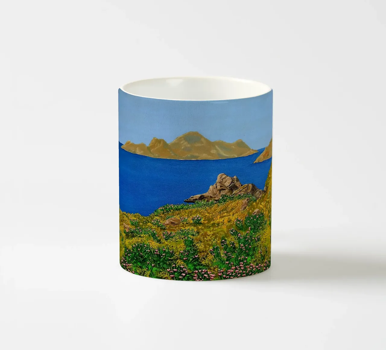 L'isola della bellezza. tazza in ceramica da Thierry Vobmann Abstract painting