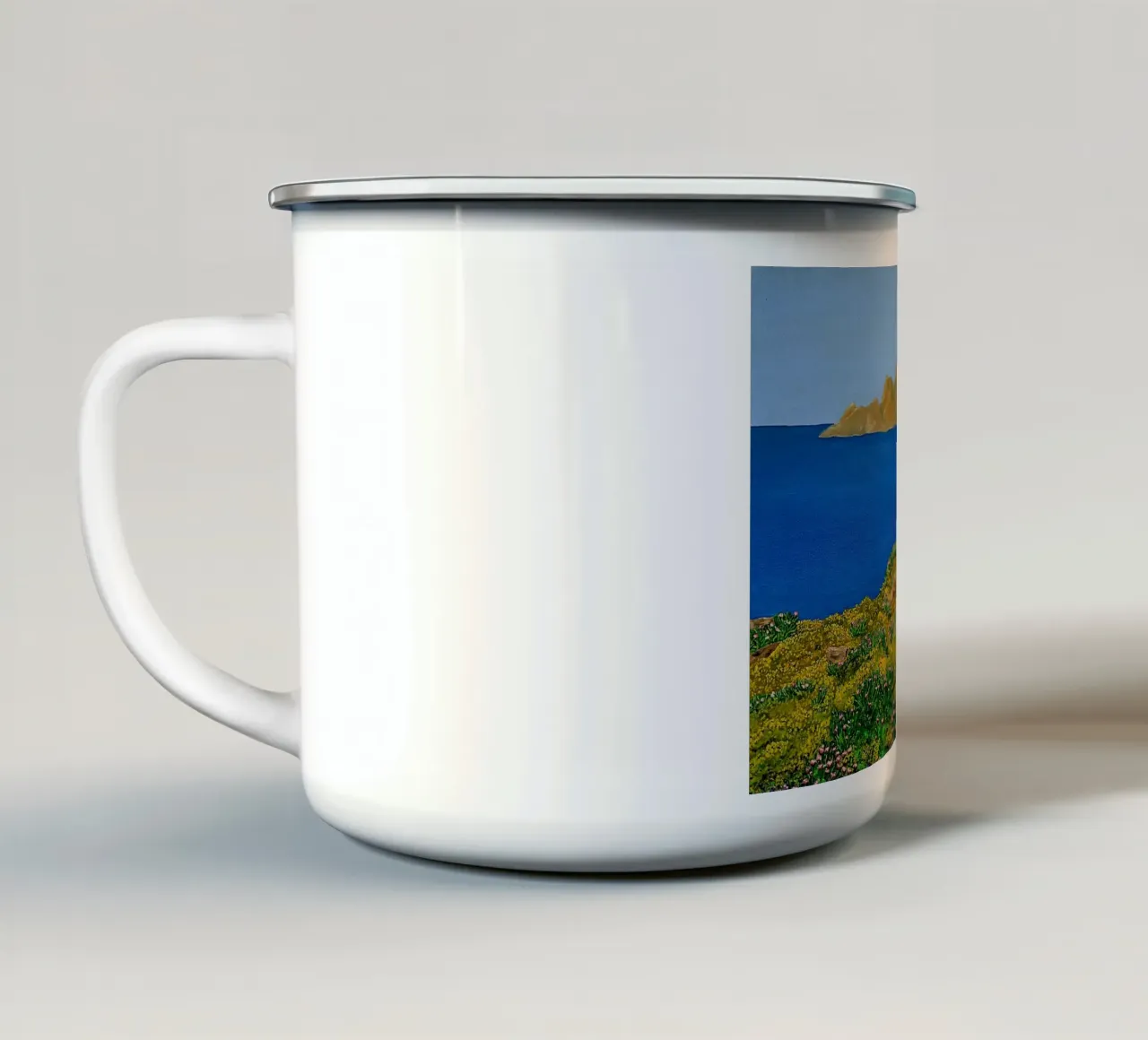 L'isola della bellezza. tazza in smalto da Thierry Vobmann Abstract painting