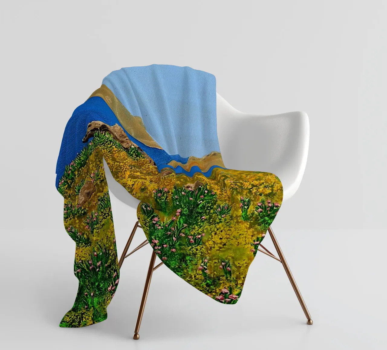 L'isola della bellezza. coperta in pile da Thierry Vobmann Abstract painting