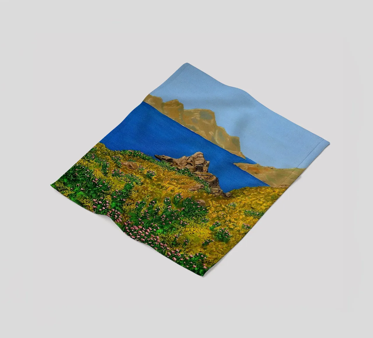L'isola della bellezza. coperta in pile da Thierry Vobmann Abstract painting