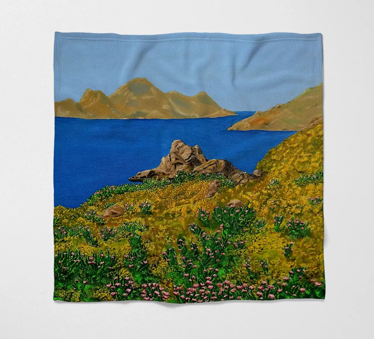 L'isola della bellezza. coperta in pile da Thierry Vobmann Abstract painting