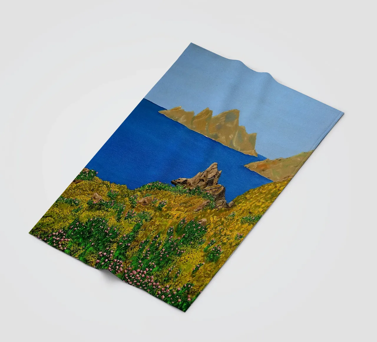 L'isola della bellezza. coperta in pile da Thierry Vobmann Abstract painting