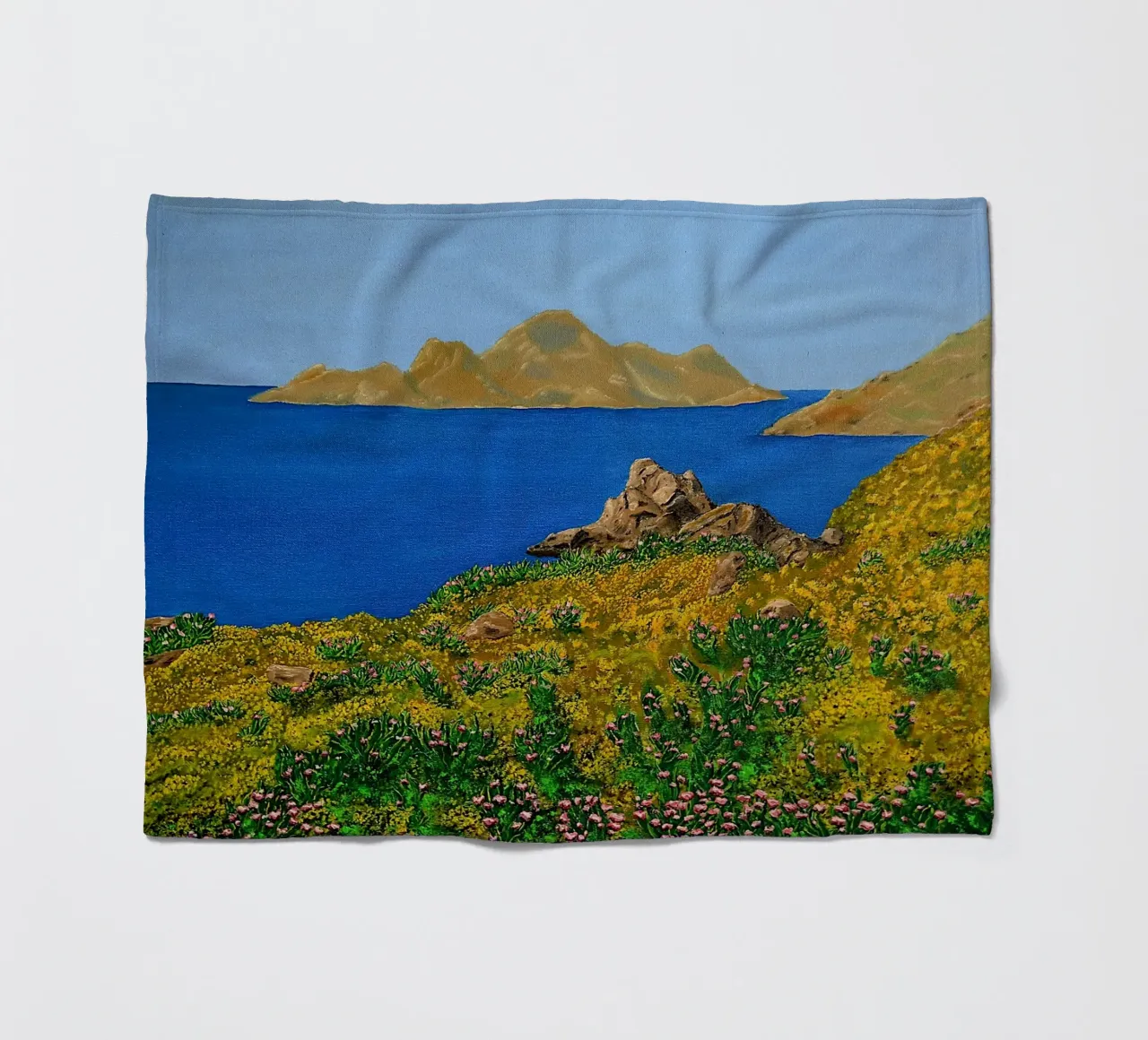 L'isola della bellezza. coperta in pile da Thierry Vobmann Abstract painting