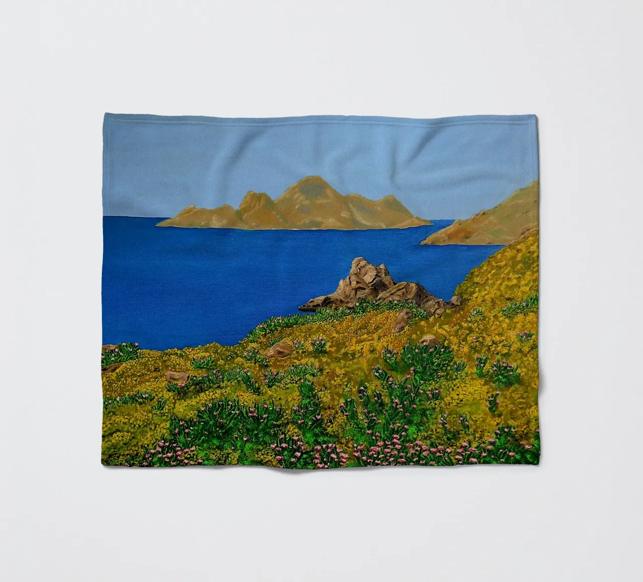 L'isola della bellezza. coperta in pile da Thierry Vobmann Abstract painting