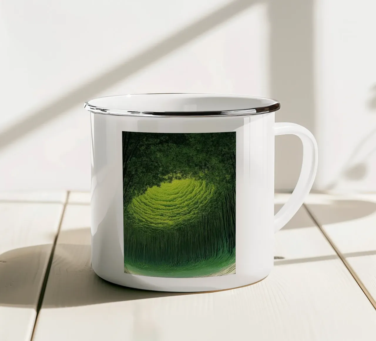 giant hole forest tazza in smalto da scoten