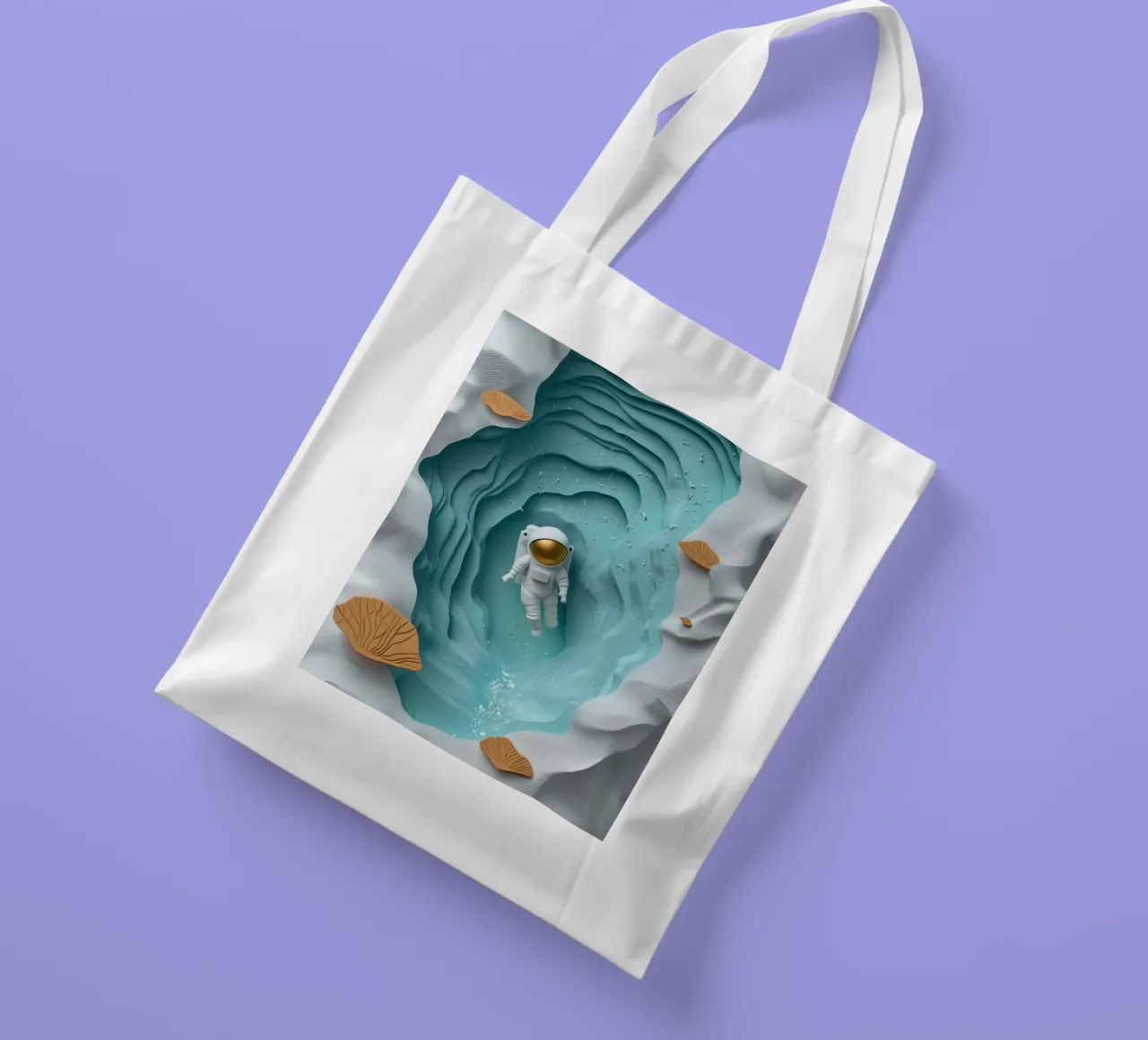 astronaut in space lake borsa in juta da scoten