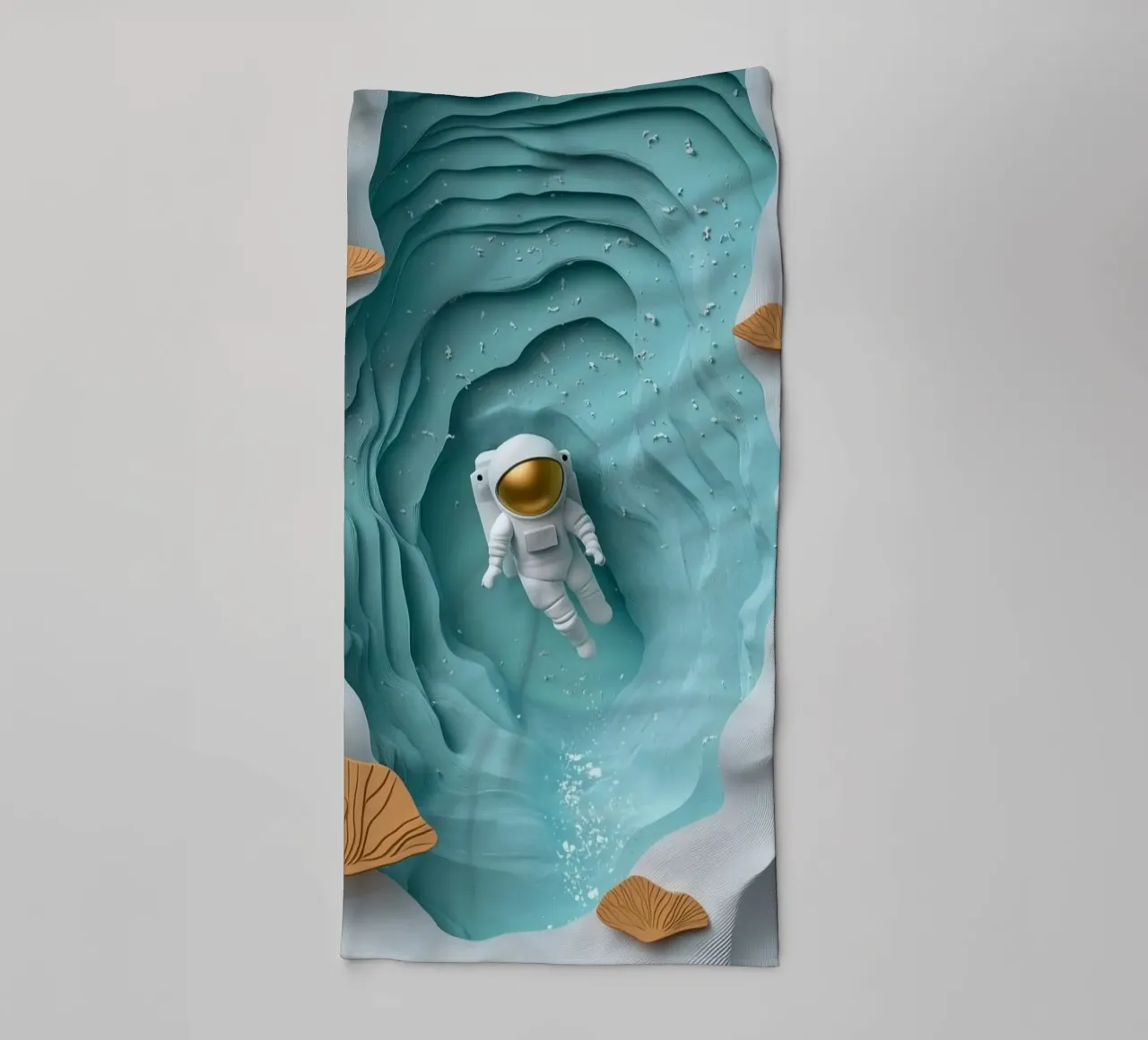 astronaut in space lake asciugamano da bagno da scoten