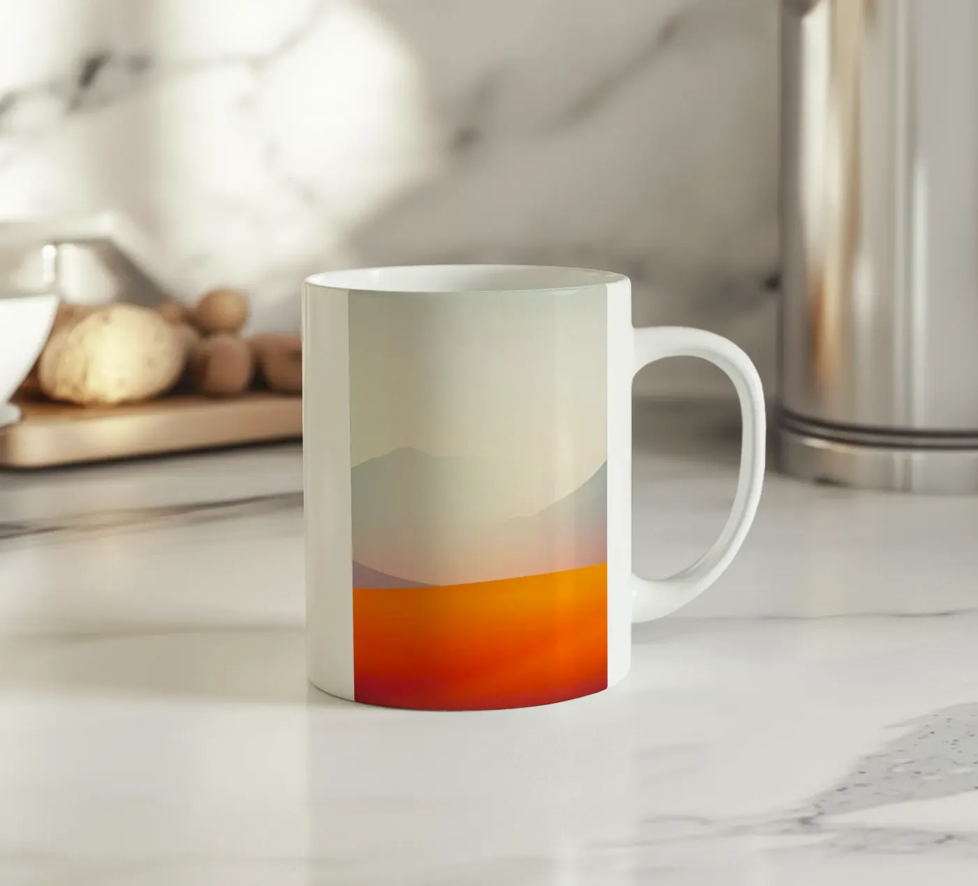 gradient sunset ceramic mug by scoten