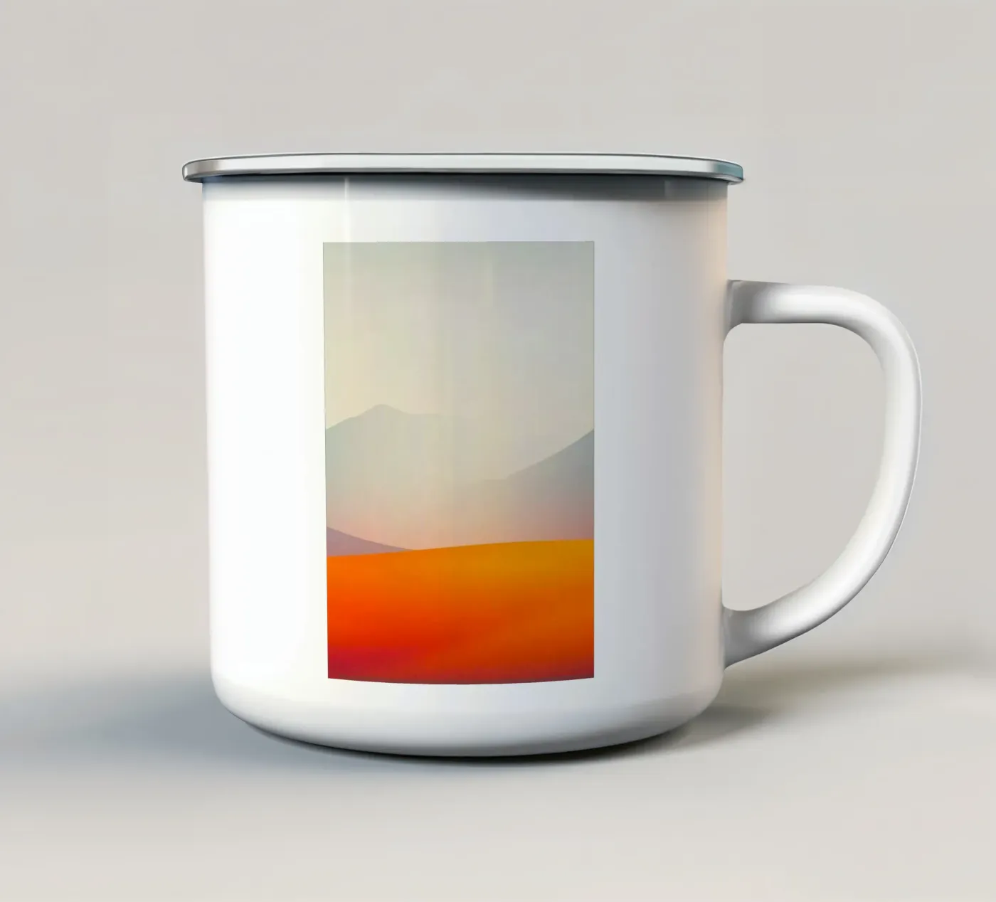 gradient sunset enamel mug by scoten
