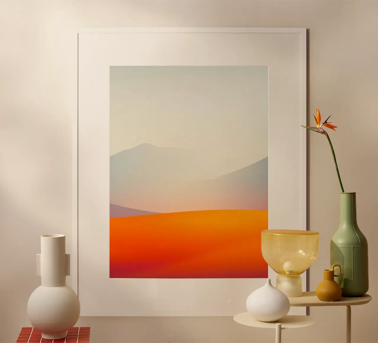 gradient sunset poster by scoten